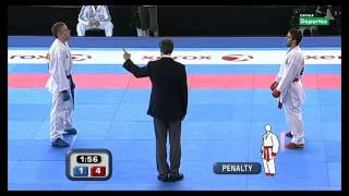 Final Cto Europeo Absoluto Karate Kumite individual masculino 60Kg 12 [upl. by Bueschel]