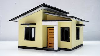 DIY Simple Miniature House  Miniature Model [upl. by Narol43]