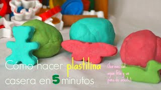 PLASTILINA CASERA en 5 minutos SIN COCCIÓN Biodegradable  Trucos de Familia [upl. by Enidlarej]