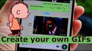 How to Create amp Send your OWN GIF in Whatsapp Whatsapp Latest Tricks [upl. by Atnohs]