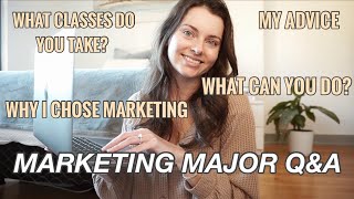 ADVICE FROM A MARKETING MAJOR GRAD  Why I Chose Marketing What Can You Do Classes  Marketing QampA [upl. by Annayt452]