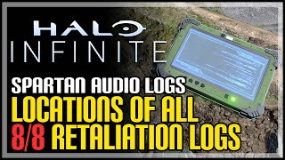 All Retaliation Spartan Audio Log Locations Halo Infinite [upl. by Ramona]