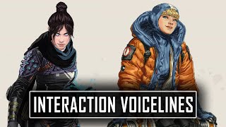 NEW WRAITH amp WATTSON Interaction Voicelines in Apex Legends [upl. by Ataeb104]