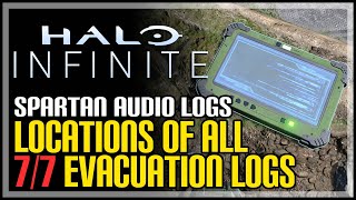 All Evacuation Spartan Audio Log Locations Halo Infinite [upl. by Notsud441]