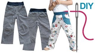 Hose nähen für Anfänger – DIY Kinderhose quotMATTIquot [upl. by Teyut]