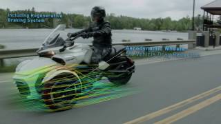 CTA Presents CanAm Spyder Electric Concept Vehicle [upl. by Arratahs]