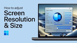 Windows 11  How To Adjust Screen Resolution amp Size [upl. by Inalaek]