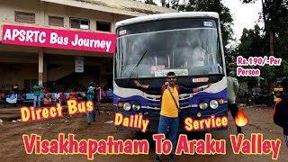 Visakhapatnam To Araku Valley Bus Journey  APSRTC Bus Journey  Traveling 2 day [upl. by Reppiks]