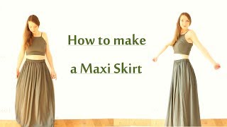 DIY Maxi Skirt  Beginner Friendly [upl. by Heffron]