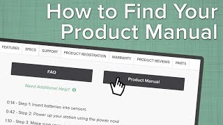 How To Find Your Product Manual [upl. by Bilski]