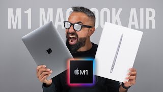 NEW M1 MacBook Air UNBOXING and First Impressions [upl. by Anilesor]