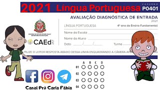 ADE  Avaliação Diagnóstica de Entrada  4º ano  Língua Portuguesa versão P0401 [upl. by Pirzada]