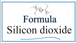 How to Write the Formula for Silicon dioxide [upl. by Mozart]