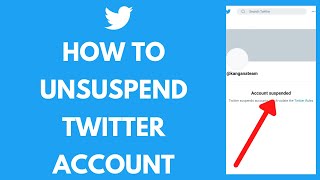 How To Unsuspend Twitter Account 2021  Twitter Account Suspended Recovery [upl. by Ollopa]