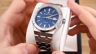 Maurice LaCroix Aikon Automatic Blue  Unboxing amp First Impressions [upl. by Nolyaw89]