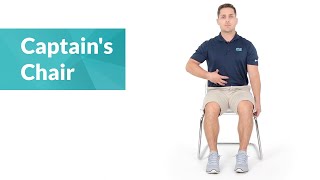 Seated Captains Chair Exercise [upl. by Granoff]