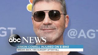 Simon Cowell injured in ebike accident [upl. by Fasta]