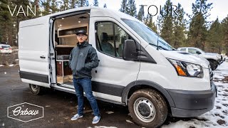 VAN TOUR  Professionally Converted Ford Transit 250 Ready for Adventure [upl. by Moynahan]