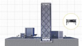 Animation of seismic protection systems – mageba pendulum bearing [upl. by Prince]