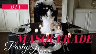 DIY  Masquerade Party Decoration Ideas  Masquerade Centerpiece [upl. by Nemrak185]