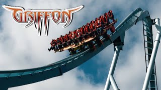 Griffon Review Busch Gardens Williamsburg BampM Dive Coaster [upl. by Lletnohs]