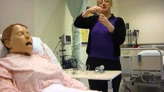 Administering Ventolin using a nebuliser [upl. by Bac580]