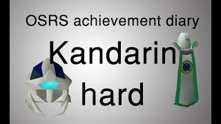 OSRS Kandarin hard diary tasks guide [upl. by Amory]