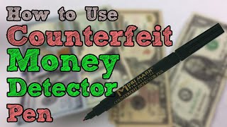 How to Use a Counterfeit Detection Pen  Marker [upl. by Dott]