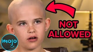 Top 10 Kids BANNED From School For Stupid Reasons [upl. by Kall]