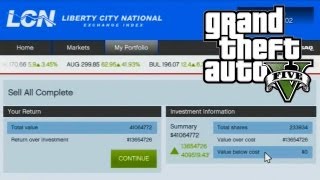 GTA 5  How to Make Money Using The Stock Market Guide GTA V [upl. by Ahsonek]