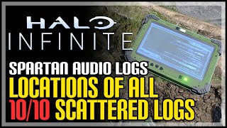 All Scattered Spartan Audio Log Locations Halo Infinite [upl. by Janenna43]