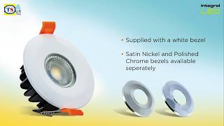 Integral LED Integrated Fire Rated IP65 Dimmable Colour Switching CCT Downlight [upl. by Enajyram]