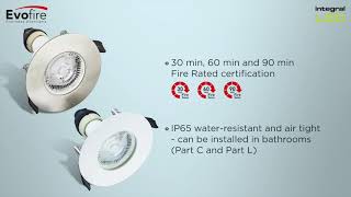 Integral LED Evofire IP65 Fire Rated Downlight [upl. by Vas]