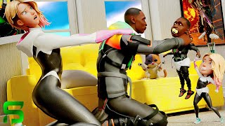 Khaby Lame FAMILY LIFE Fortnite Movie [upl. by Nalek603]