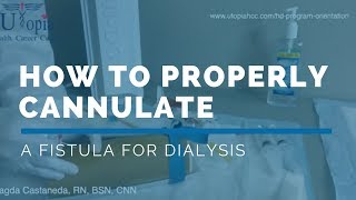 HOW TO PROPERLY CANNULATE A FISTULA in 2022 [upl. by Myers]