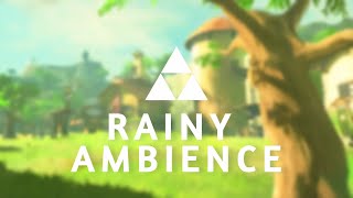 Zelda  Rainy Hateno Night  Ambience 10 Hours [upl. by Enidan]