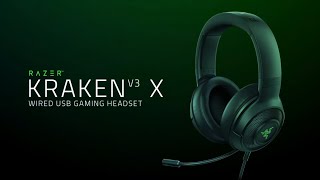 Razer Kraken V3 X  UltraLight Comfort for Gaming Immersion [upl. by Leisha418]