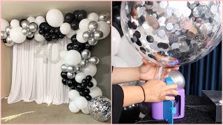 BALLOON GARLAND  DIY  TUTORIAL  HOW TO MAKE CONFETTI STICK TO YOUR BALLOON  CONFETTI BALLOONS [upl. by Aloel]