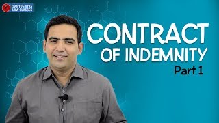 Contract of Indemnity Part 1 By Advocate Sanyog Vyas  Law Lecture by Advocate Sanyog Vyas [upl. by Atolrac]