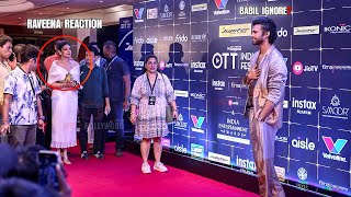 Raveena Tandon stands Aside While Babil Khan Poses for the Media Cameras [upl. by Budwig]