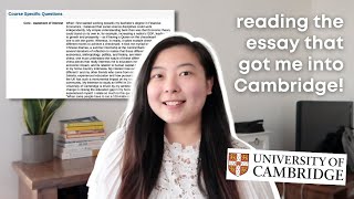 My Cambridge MPhil Masters Personal Statement  TIPS  Ep3 Oxbridge Application Series [upl. by Saduj]