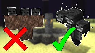 How to Make The Wither in Minecraft All Versions [upl. by Alimrahs902]