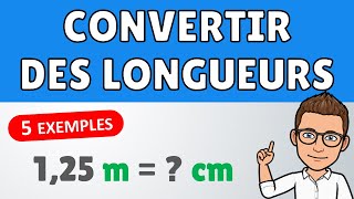 Comment convertir des longueurs  ✅ 5 exemples  Mathématiques  Conversions [upl. by Danais]