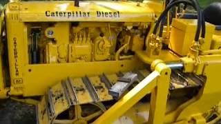 Caterpillar D2 D4 detailed starting sequence [upl. by Nemzaj]