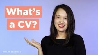 What’s a CV The Difference Between a CV and a Resume  What to Include in Your CV [upl. by Doreg]