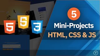 Build 5 Projects With HTML CSS amp JavaScript [upl. by Elaine]