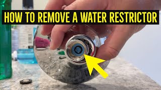 How To Remove a Water Restrictor from a Showerhead [upl. by Etiragram]