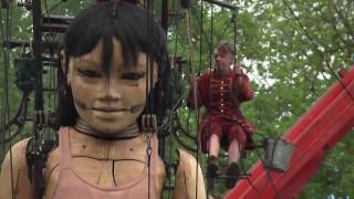 Giant marionettes take over Montreal [upl. by Eneladgam135]