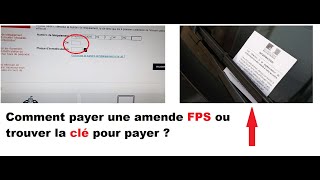 Comment payer une amende FPS ou trouver la clé pour payer [upl. by Annatsirhc731]