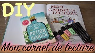 DIY 📖 MON CARNET DE LECTURE 📖 JessLivraddict [upl. by Blanche]